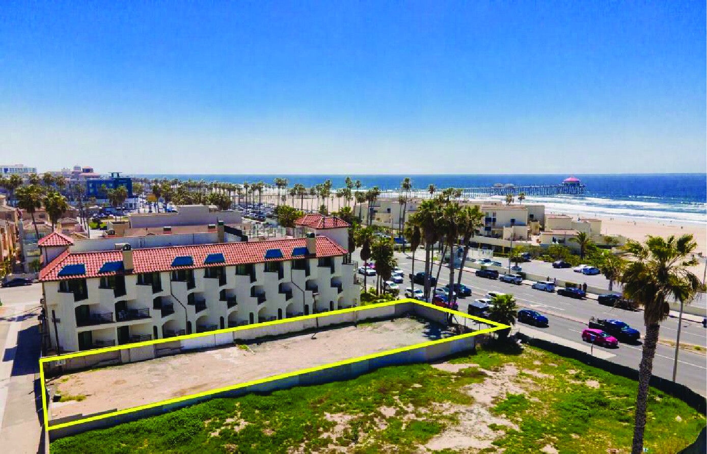 Original development site · Aerial view