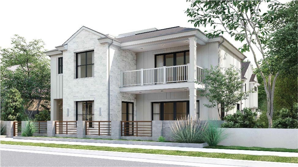 Architectural rendering · Front elevation — 521 12th Street