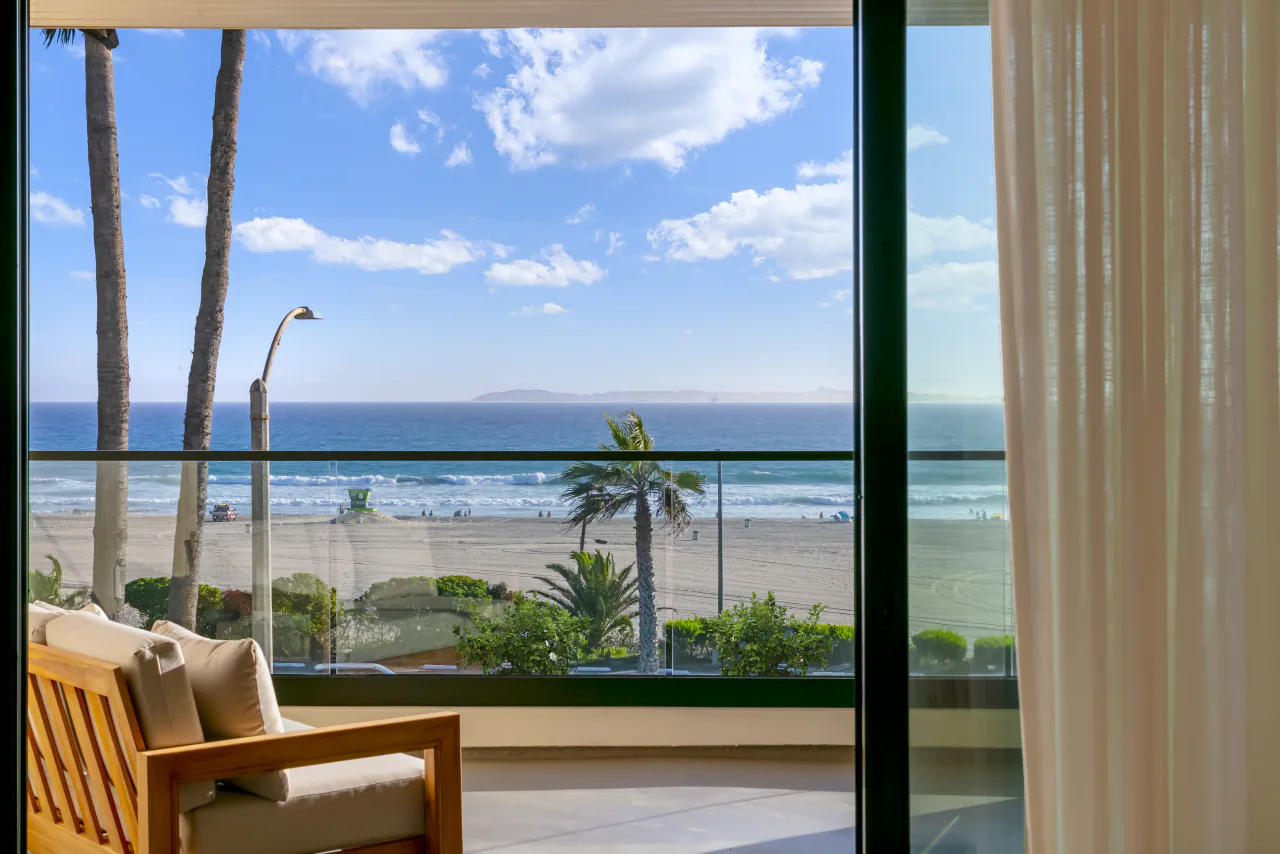 Ocean view from the bedroom balcony